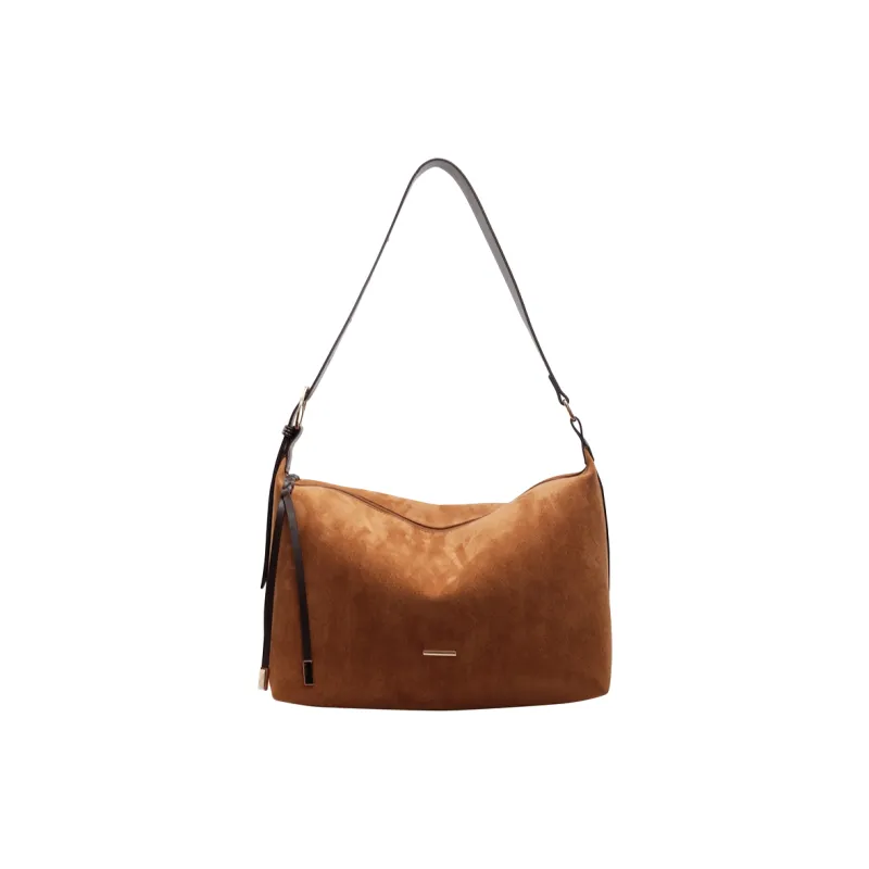 Yalu Suede Crossbody Bag, Shoulder Bag Regular Women's Green/Brown-3