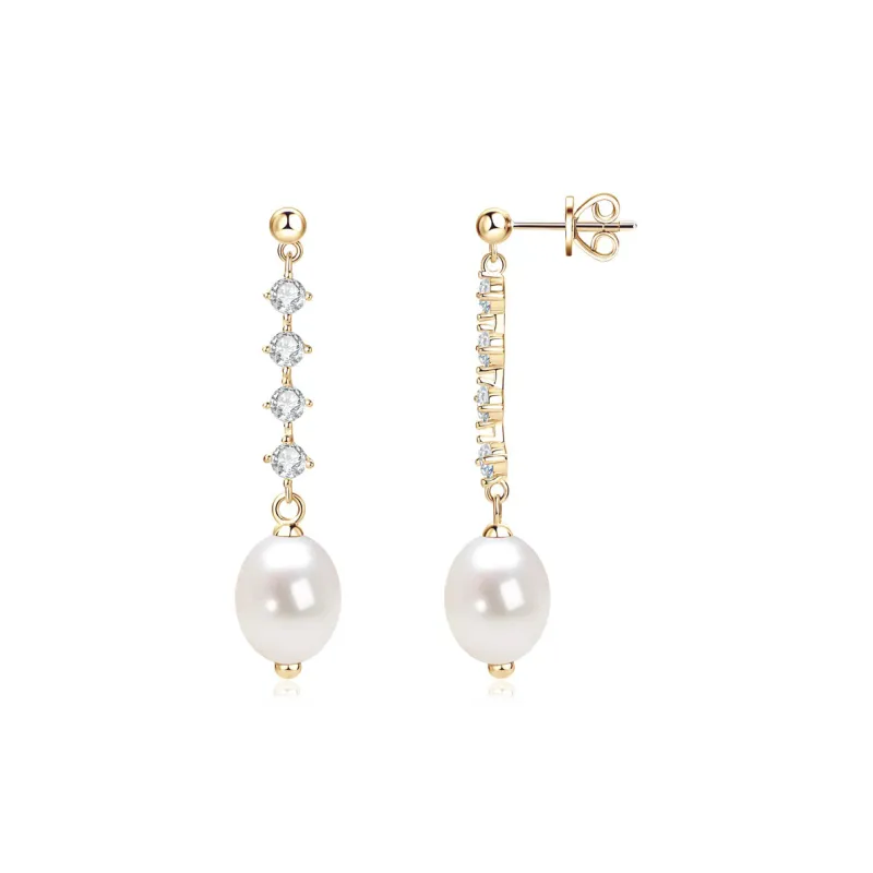 I Do Freshwater Pearl Earrings Women's-0