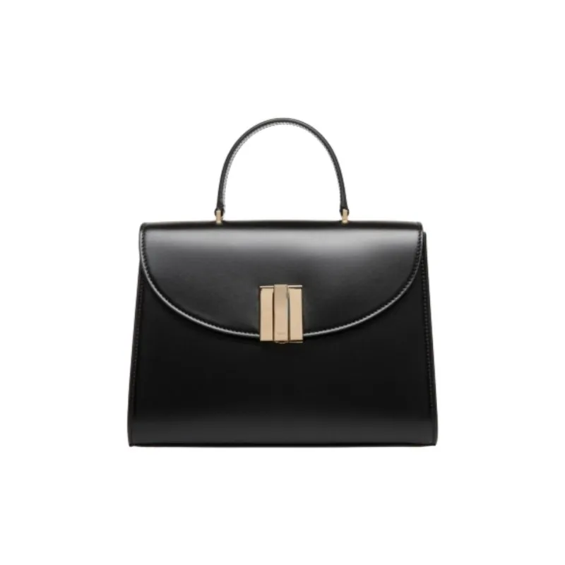 BALLY Cow Leather Shoulder Bag, Crossbody Bag, Handbag Medium Size Women's Black-0