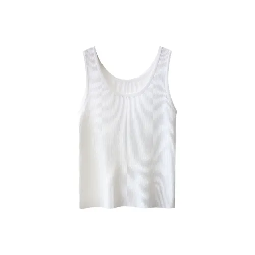 Flowers In Water Tank Top Women's 1 Pack White