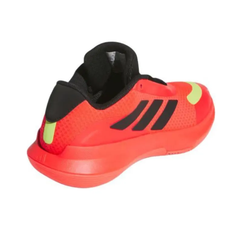 Adidas BASKETBALL Anti Slip Wear Resistant Low Top Children's Basketball Shoes Red Teenagers-3