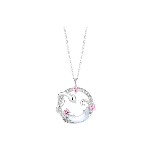 ENFANTIN S925 Silver + Cubic Zirconia Necklaces Unisex