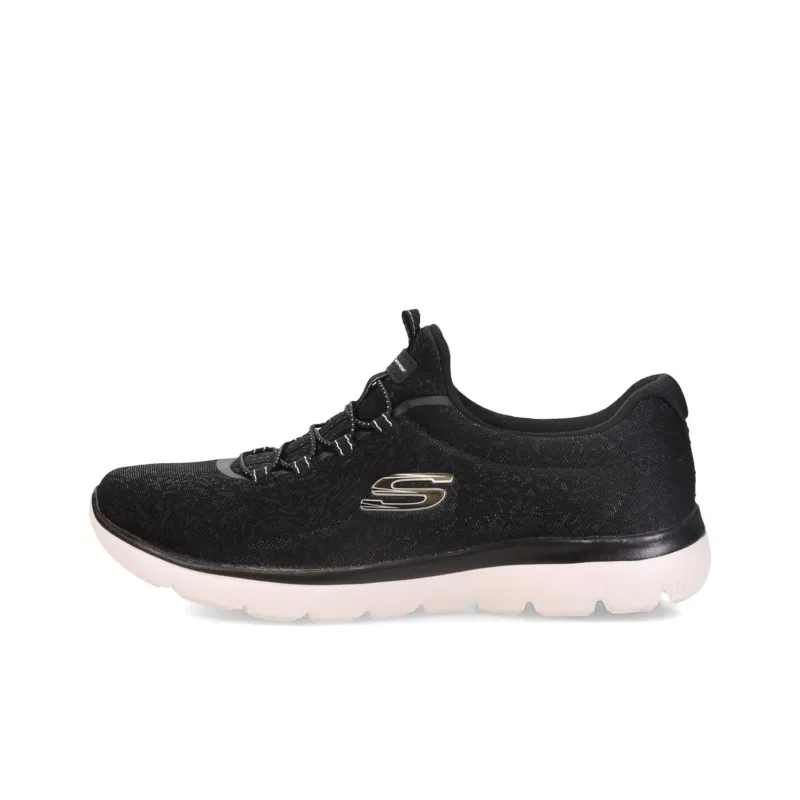 Skechers Summits Anti-Slip Wear-Resistant Low-Top Casual Shoes Women's Black-0