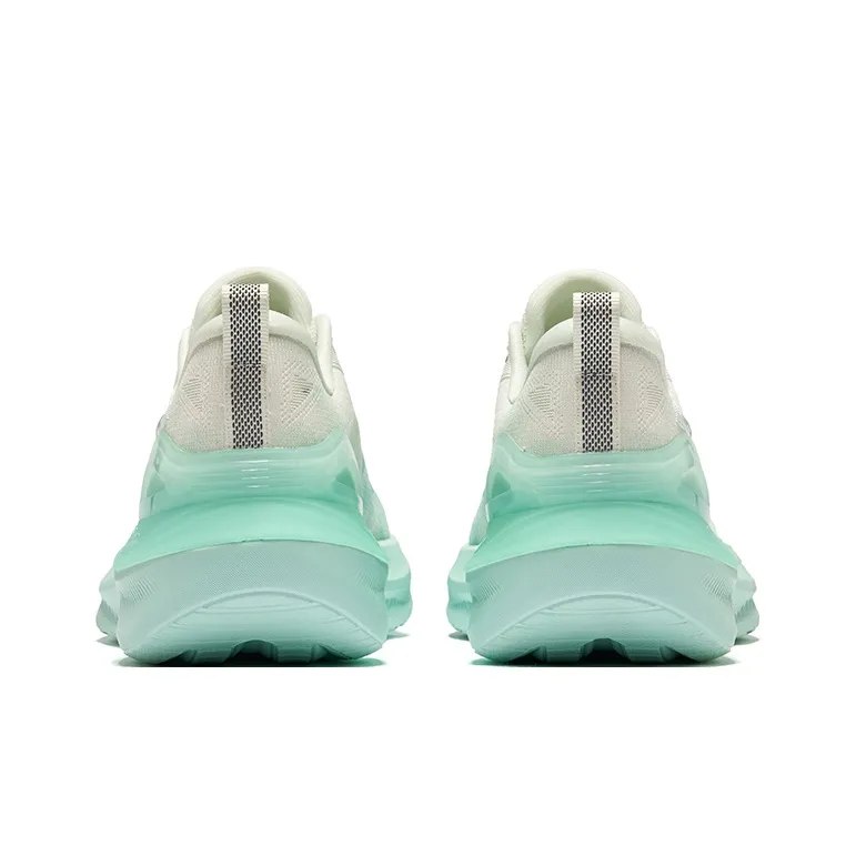 Erke Cushioning Rebound Wear-Resistant Low-Top Casual Running Shoes Men's White Green-3