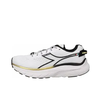 Diadora Anti Slip Wear Resistant Low Top Casual Running Shoes Men's White