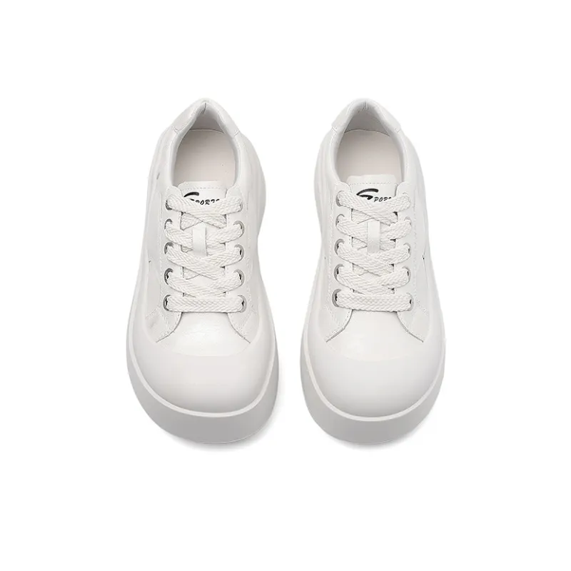 BURGELY Height Increasing Anti-Slip And Wear-Resistant Low-Top Skateboard Shoes Women's-8