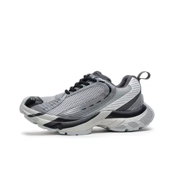 KUNGFUDEER Dimensional Player Anti Slip And Wear Resistant Height Increasing Low Top Chunky Sneakers Unisex Gray