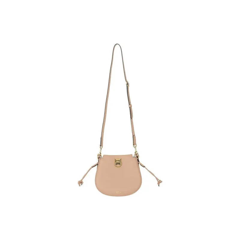 Mulberry Cow Leather Shoulder Bag Women's Light Brown-2