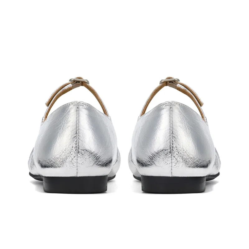 GG CC Flat Mary Jane Shoes Ballet Unlined Shoes 1.5cm Women's-3