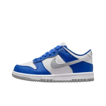 Nike Dunk Anti-Slip Wear-Resistant Low-Top Kids' Skateboarding Shoes Blue White Teenagers