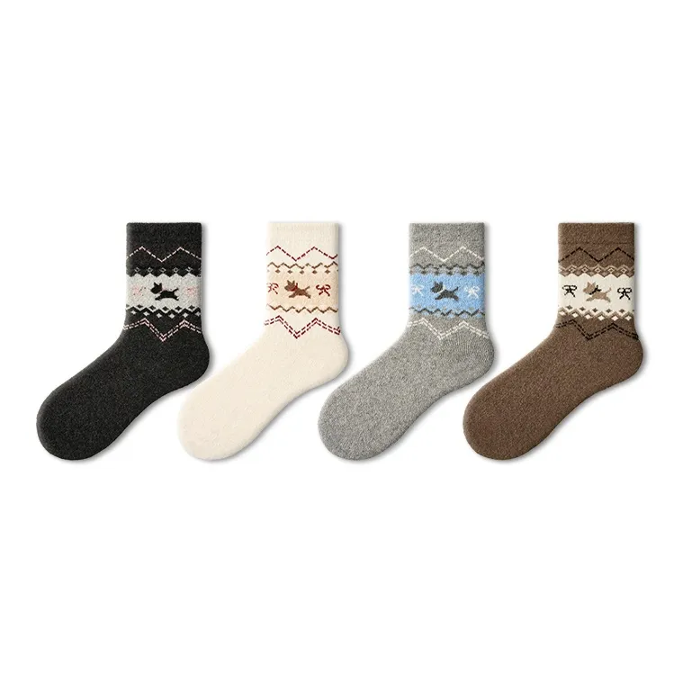 Primeet Mid Calf Socks Women's 4 Pack-34