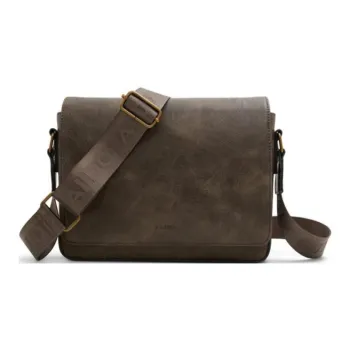 ALDO Artificial Leather Messenger Bag Crossbody Bags Medium Size Men's Dark Brown