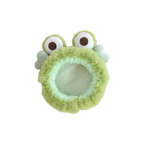 A Few More Cute Velvet Hair Tie Shaving Headband Green Frog Cartoon Headband Girlish Facial Hair Clip Make up Tools