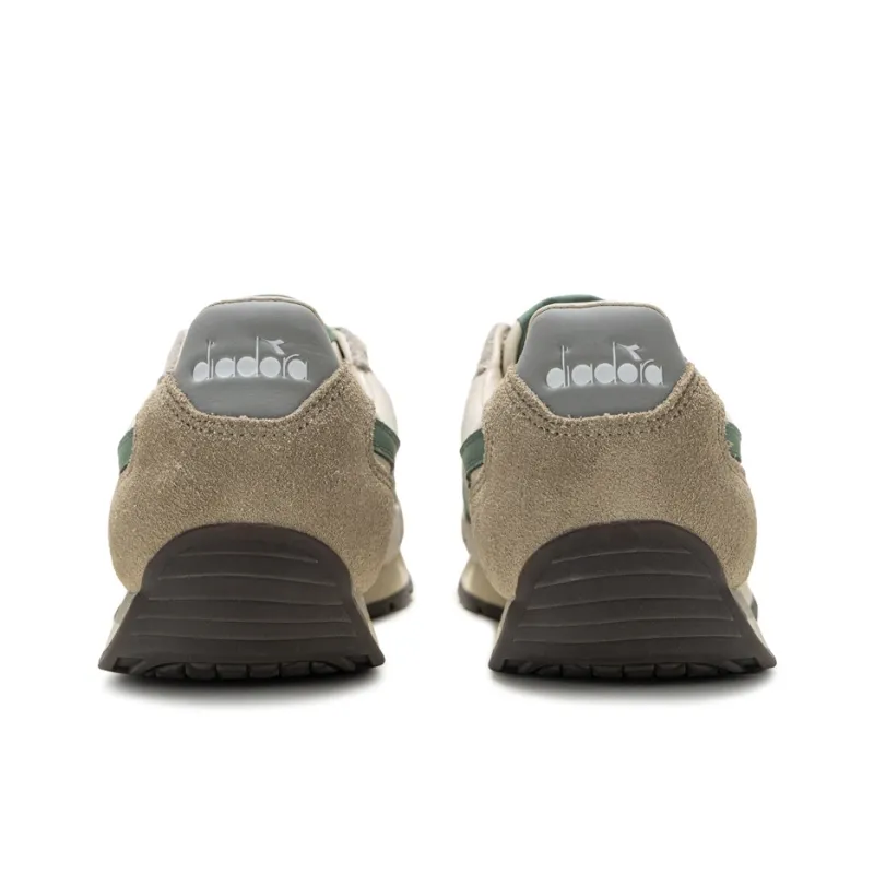 Diadora Wear Resistant Low Top Casual Shoes Unisex Beige Green-2