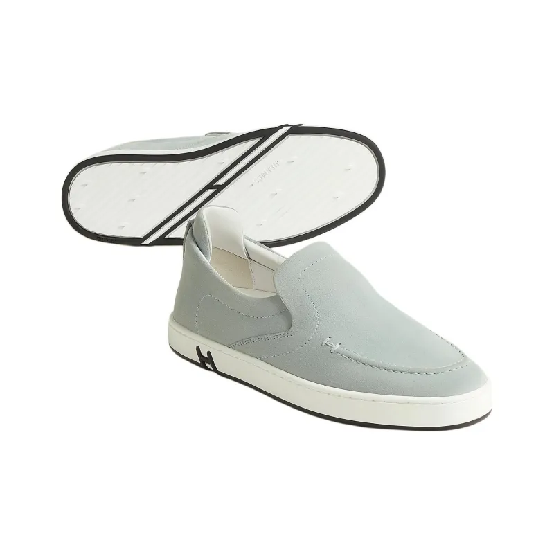 HERMES Kiddy Low Top Skateboard Shoes Women's Light Blue-3