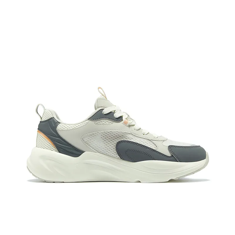 QIAODAN Breathable Low-Top Running Shoes Men's Gray-1