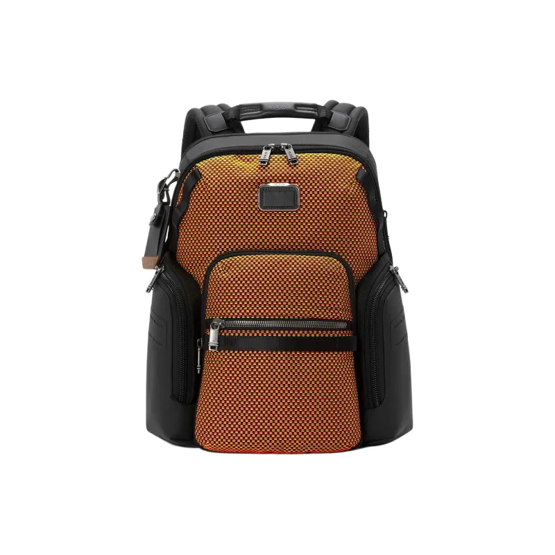 TUMI Fabric Backpack Regular Men's Red & Lime-0