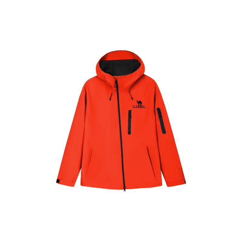 CAMEL All-weather Water-Resistant Windproof Wear-Resistant Windbreaker Jacket Unisex-5