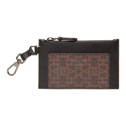 BALLY Leather Wallet, Card Holder Men's Black