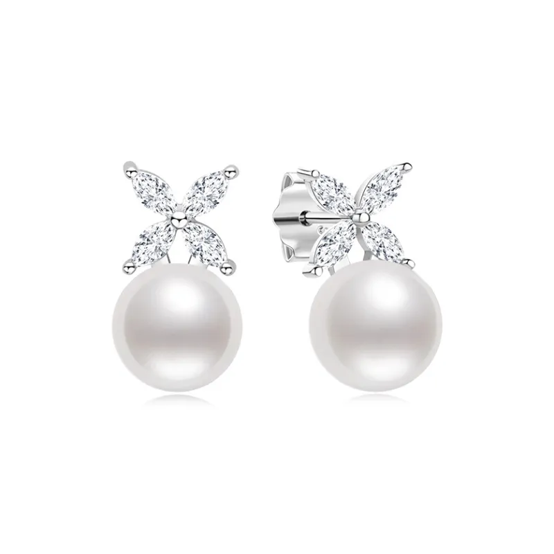I Do Pearl Stud Earrings Women's-0