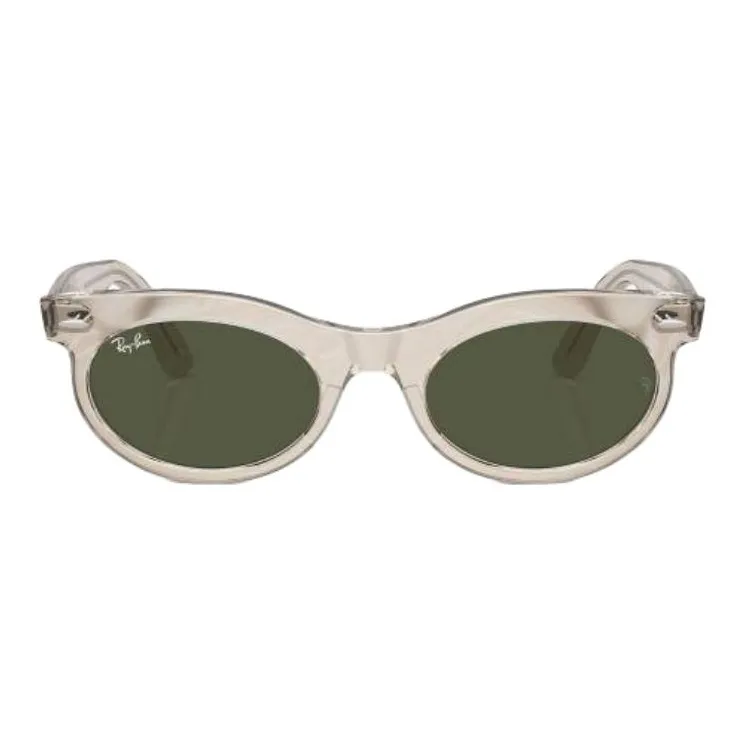 RayBan Cellulose Propionate Oval Sunglasses Men's White-1