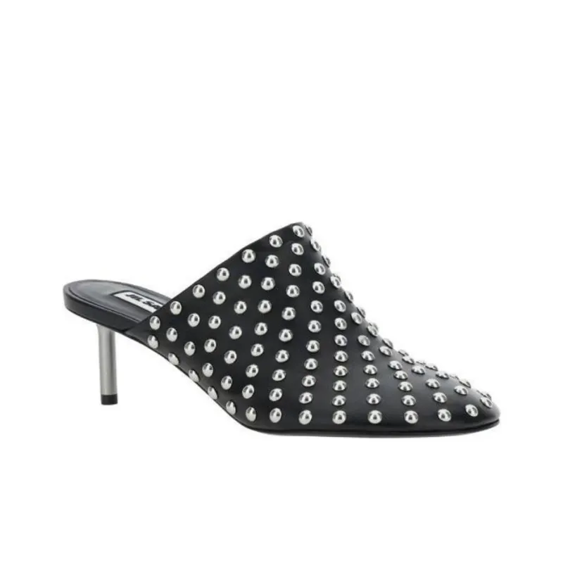 JIL SANDER Closed Toe Slippers 4.5cm Women's Black-2