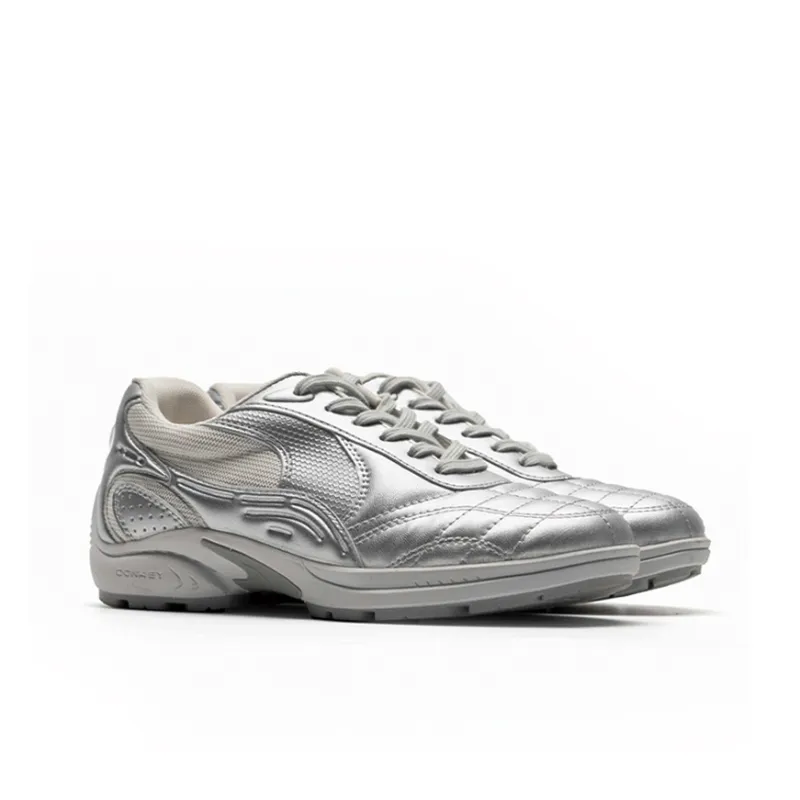 Mule Donkey Slip Resistant Lightweight Wear Resistant Low Top Casual Shoes Unisex Silver-2