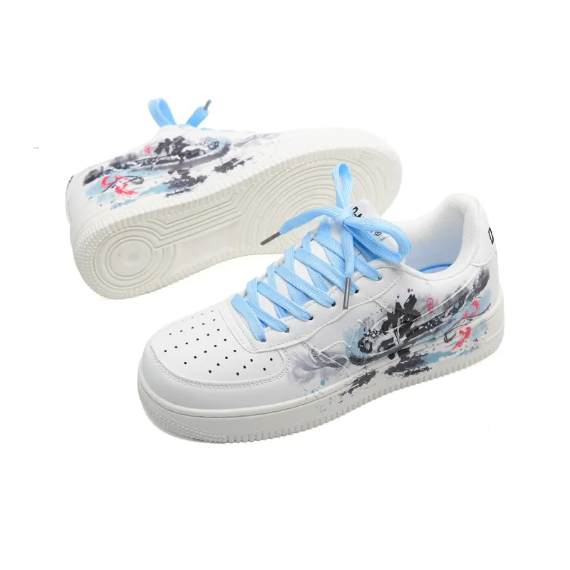 7 SEVFUN Low Top Casual Shoes Unisex Goku White-3