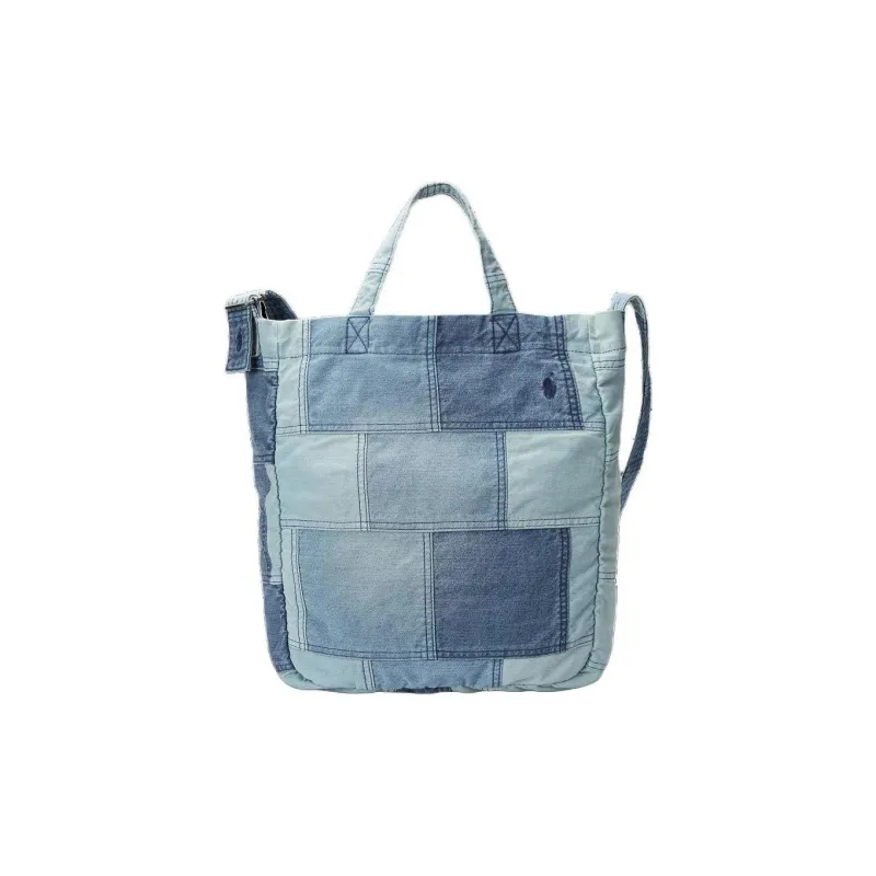 Polo Ralph Lauren Fabric Tote Bag, Shopping Bag, Shoulder Bag, Handbag Men's Blue-0