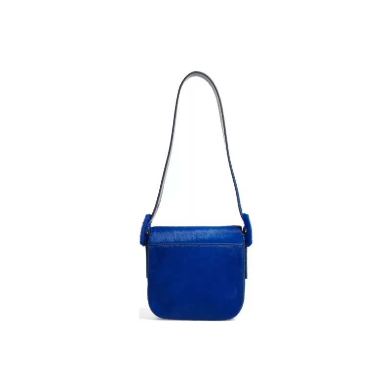 TORY BURCH Calfskin Crossbody Bag, Shoulder Bag Women's Blue-6