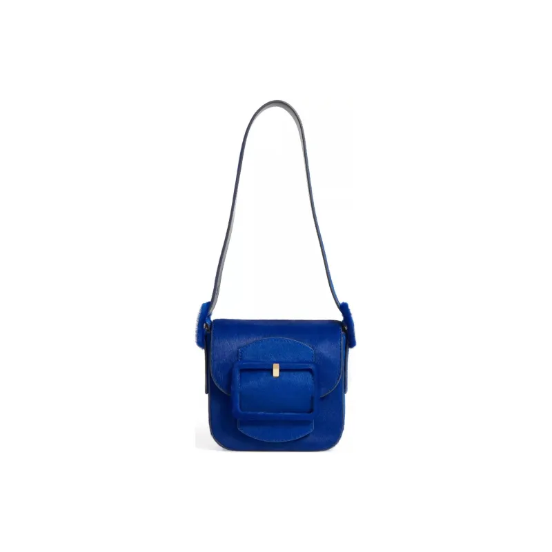 TORY BURCH Calfskin Crossbody Bag, Shoulder Bag Women's Blue-3