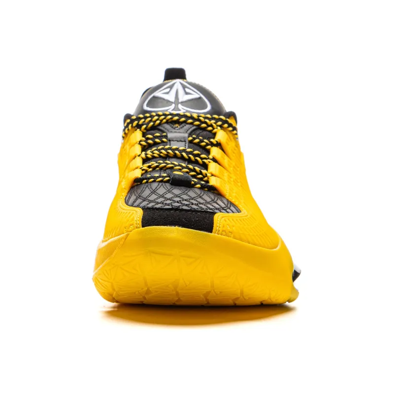 LiNing JB3 Wear Resistant Coverage Anti Rollover Low Top Basketball Shoes Men's Yellow Black-4