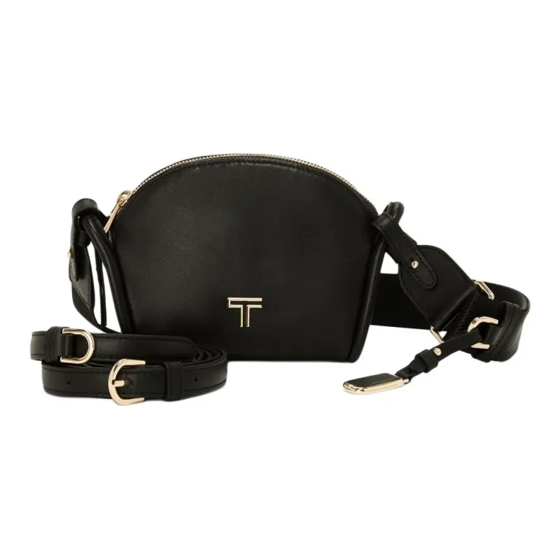 TUMI Leather Shoulder Bag Crossbody Bag Mini Women's Black-1