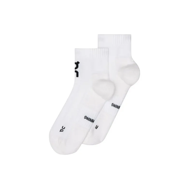 On Core Run Sock Mid 2P Mid Calf Socks Unisex 2 Pack White-0