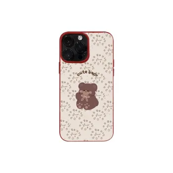 XIANGRIKE TPU Material A1409 Bear Phone Case Compatible With IPhone 15/14 Plus/13/12/11/15 Pro Max/XS/XR/XS Max/8 Plus