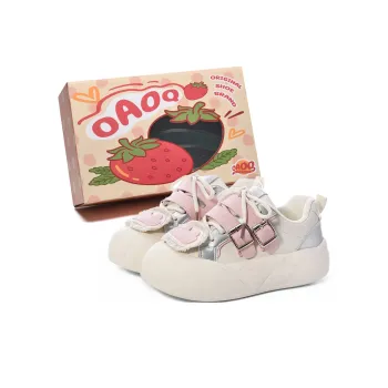 OAOQ Warm Wear Resistant Lightweight Breathable Low Top Skateboard Shoes Women's