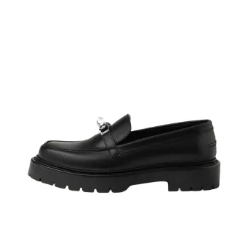 HERMES Icone Loafers 3cm Women's Black