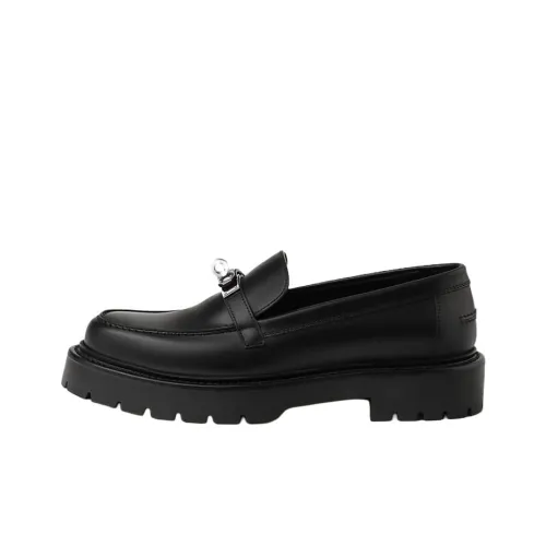 HERMES Icone Loafers 3cm Women's Black