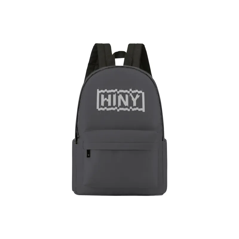 HINY Polyester Backpack 13 Inch Laptop Bag Regular Unisex White-34