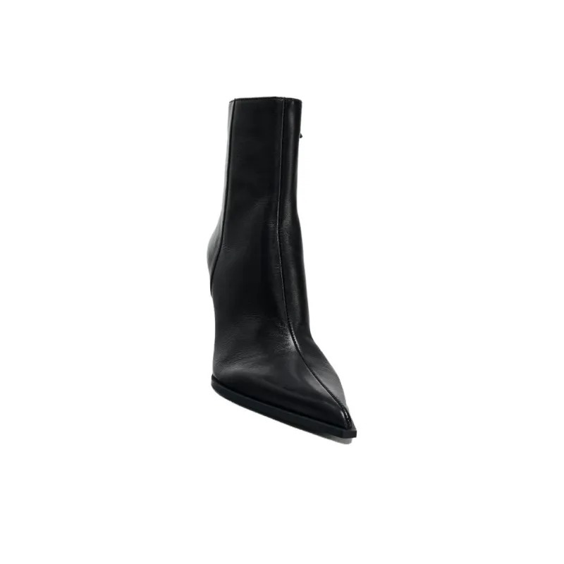 ZARA Ankle Boots 8.5cm Women's Black-3