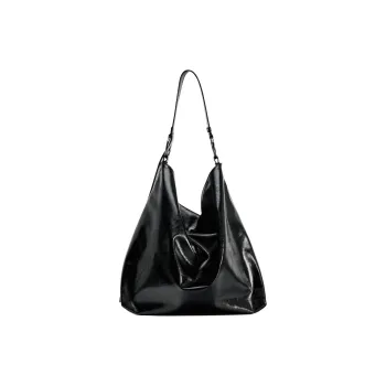 ZARA Polyurethane PU Handbag Shoulder Bag Women's Black