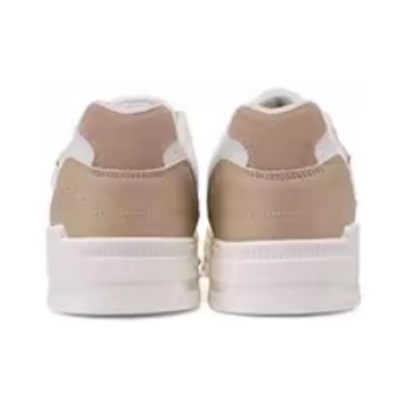 361° Slip-Resistant Cushioning Low-Top Skateboard Shoes Men's White Brown-4