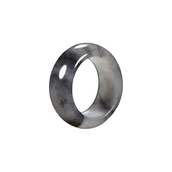 Zhen Yu Zhen Pin Hetian Jade Rings Blue And White Unisex
