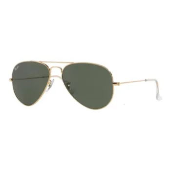 RayBan Metal Aviator Sunglasses Unisex Green