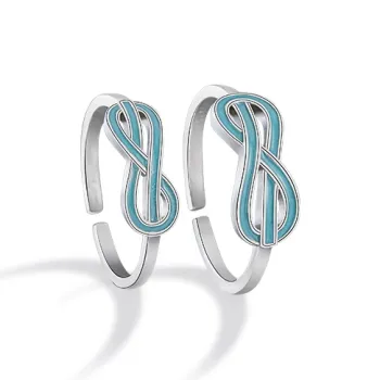 CLARKIA FLOWER S925 Silver Rings Unisex