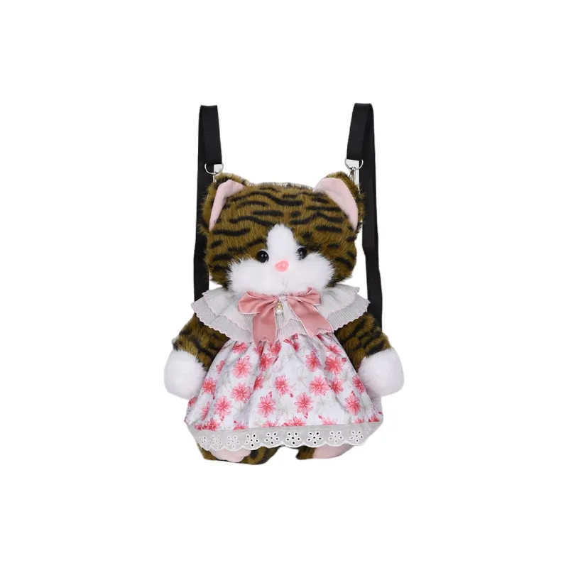 PAIBLOKS Plush Backpack Regular Unisex Multicolor-3