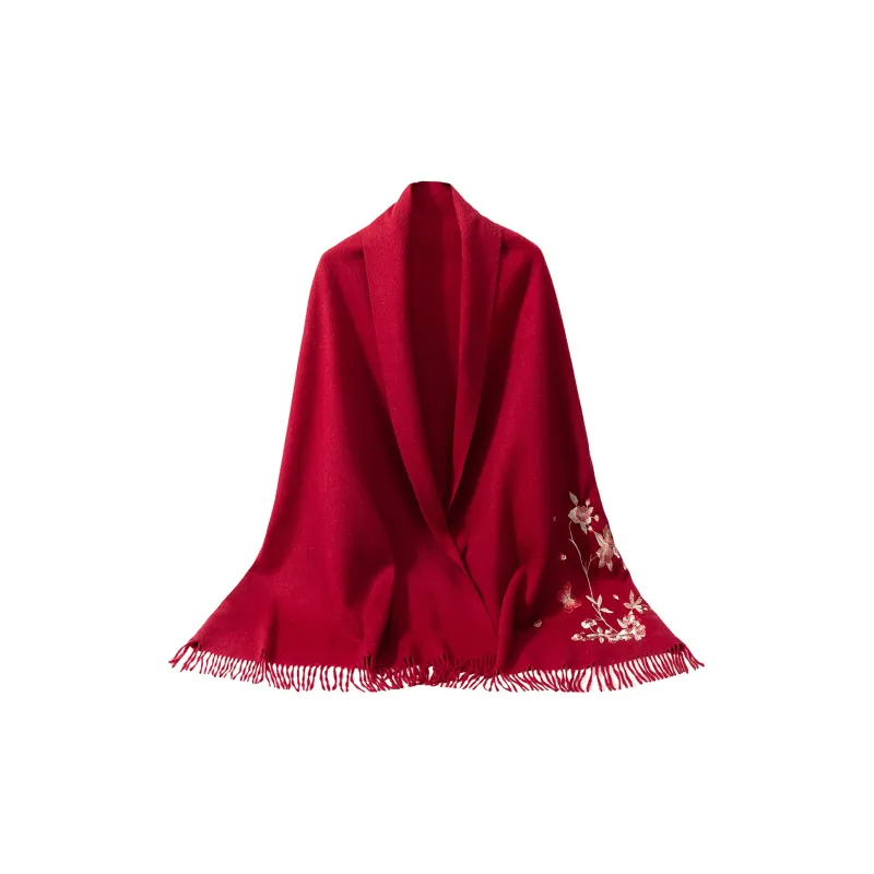 Shanghai Story Sheep Wool Knit Scarves Women's-25