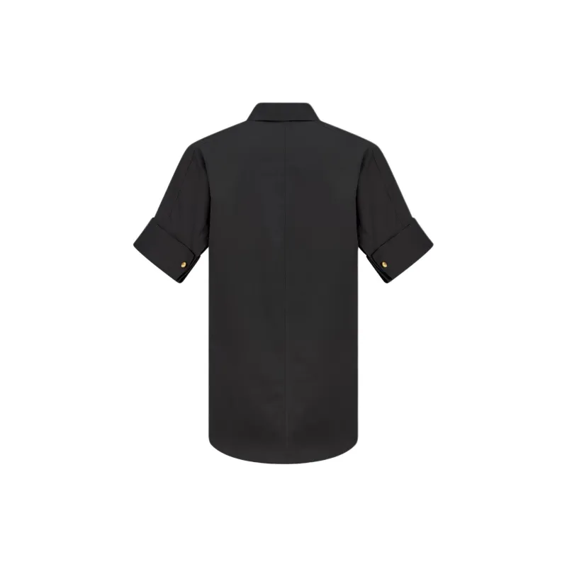 DIOR Short Sleeved Blouse Shirt Women's Black-1