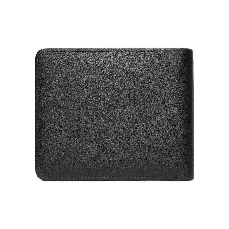 FAIRWHALE Top Grain Cow Leather Wallet Regular Men's Black-3
