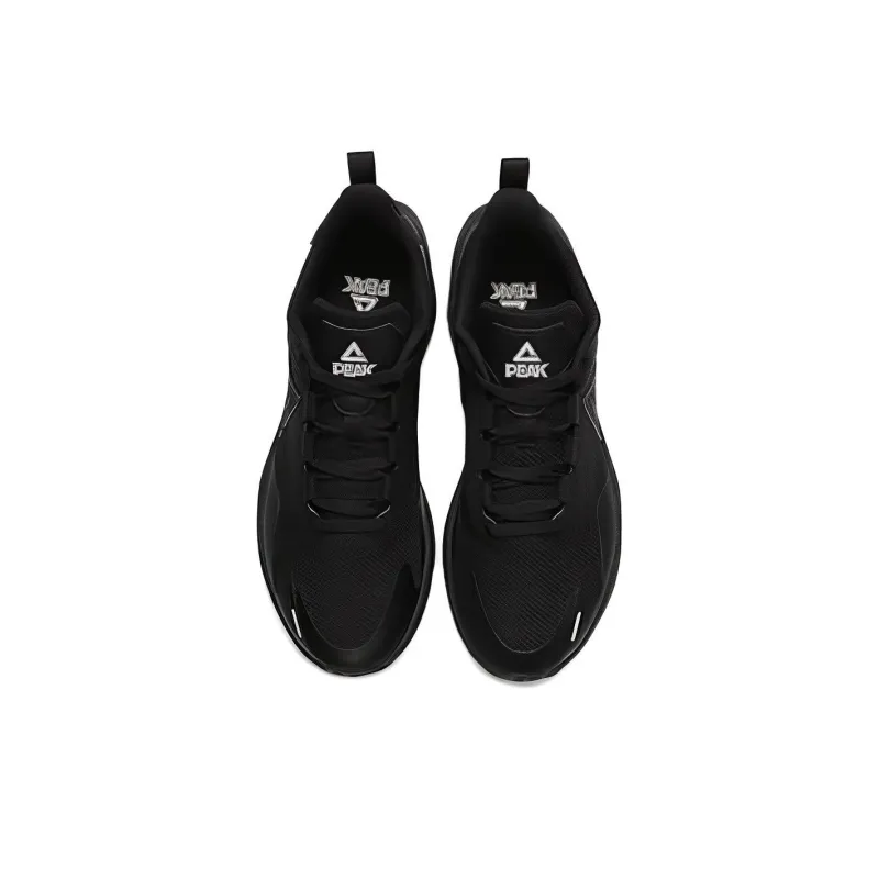 PEAK Cushioning Waterproof Low Top Running Shoes Men's Black-3